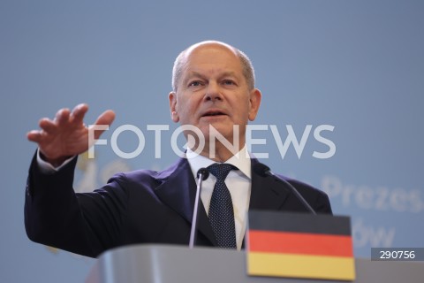  02.07.2024 WARSZAWA<br />
KONFERENCJA PRASOWA PREMIERA DONALDA TUSKA ORAZ KANCLERZA NIEMIEC OLAFA SCHOLZA<br />
N/Z OLAF SCHOLZ<br />
FOT. ANTONI BYSZEWSKI/FOTONEWS 