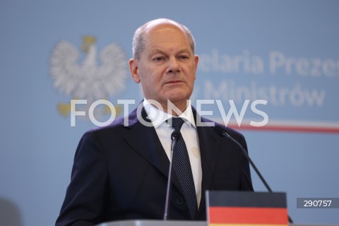  02.07.2024 WARSZAWA<br />
KONFERENCJA PRASOWA PREMIERA DONALDA TUSKA ORAZ KANCLERZA NIEMIEC OLAFA SCHOLZA<br />
N/Z OLAF SCHOLZ<br />
FOT. ANTONI BYSZEWSKI/FOTONEWS 