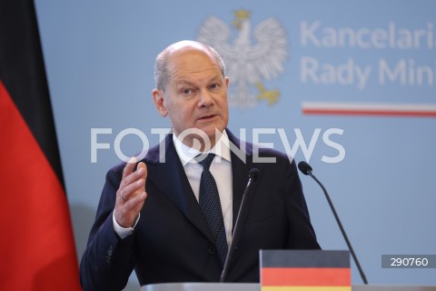  02.07.2024 WARSZAWA<br />
KONFERENCJA PRASOWA PREMIERA DONALDA TUSKA ORAZ KANCLERZA NIEMIEC OLAFA SCHOLZA<br />
N/Z OLAF SCHOLZ<br />
FOT. ANTONI BYSZEWSKI/FOTONEWS 