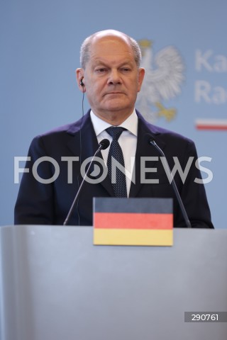  02.07.2024 WARSZAWA<br />
KONFERENCJA PRASOWA PREMIERA DONALDA TUSKA ORAZ KANCLERZA NIEMIEC OLAFA SCHOLZA<br />
N/Z OLAF SCHOLZ<br />
FOT. ANTONI BYSZEWSKI/FOTONEWS 