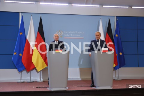  02.07.2024 WARSZAWA<br />
KONFERENCJA PRASOWA PREMIERA DONALDA TUSKA ORAZ KANCLERZA NIEMIEC OLAFA SCHOLZA<br />
N/Z OLAF SCHOLZ DONALD TUSK<br />
FOT. ANTONI BYSZEWSKI/FOTONEWS 