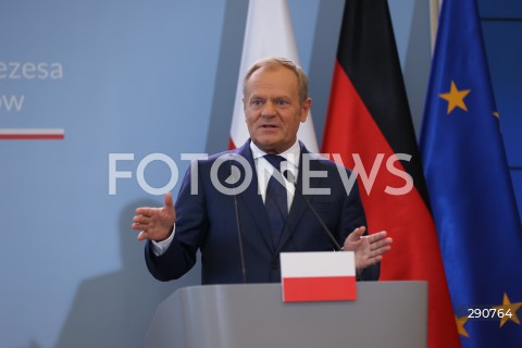  02.07.2024 WARSZAWA<br />
KONFERENCJA PRASOWA PREMIERA DONALDA TUSKA ORAZ KANCLERZA NIEMIEC OLAFA SCHOLZA<br />
N/Z DONALD TUSK<br />
FOT. ANTONI BYSZEWSKI/FOTONEWS 