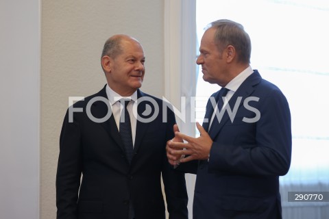  02.07.2024 WARSZAWA<br />
KONFERENCJA PRASOWA PREMIERA DONALDA TUSKA ORAZ KANCLERZA NIEMIEC OLAFA SCHOLZA<br />
N/Z OLAF SCHOLZ DONALD TUSK<br />
FOT. ANTONI BYSZEWSKI/FOTONEWS 