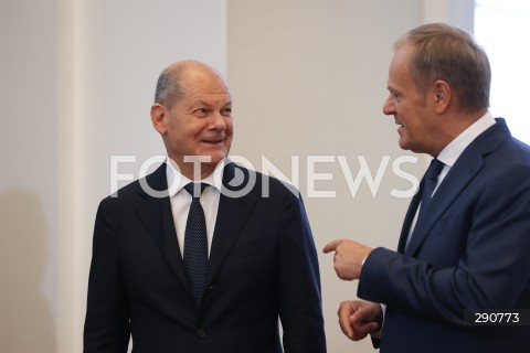  02.07.2024 WARSZAWA<br />
KONFERENCJA PRASOWA PREMIERA DONALDA TUSKA ORAZ KANCLERZA NIEMIEC OLAFA SCHOLZA<br />
N/Z OLAF SCHOLZ DONALD TUSK<br />
FOT. ANTONI BYSZEWSKI/FOTONEWS 