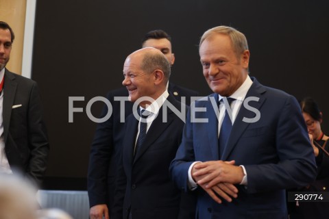  02.07.2024 WARSZAWA<br />
KONFERENCJA PRASOWA PREMIERA DONALDA TUSKA ORAZ KANCLERZA NIEMIEC OLAFA SCHOLZA<br />
N/Z OLAF SCHOLZ DONALD TUSK<br />
FOT. ANTONI BYSZEWSKI/FOTONEWS 