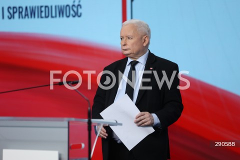  02.07.2024 WARSZAWA<br />
OSWIADCZENIE PREZESA PIS JAROSLAWA KACZYNSKIEGO ORAZ WICEPREZESA PIS JOACHIMA BRUDZINSKIEGO<br />
N/Z JAROSLAW KACZYNSKI<br />
FOT. ANTONI BYSZEWSKI/FOTONEWS 