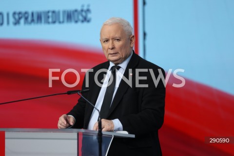  02.07.2024 WARSZAWA<br />
OSWIADCZENIE PREZESA PIS JAROSLAWA KACZYNSKIEGO ORAZ WICEPREZESA PIS JOACHIMA BRUDZINSKIEGO<br />
N/Z JAROSLAW KACZYNSKI<br />
FOT. ANTONI BYSZEWSKI/FOTONEWS 