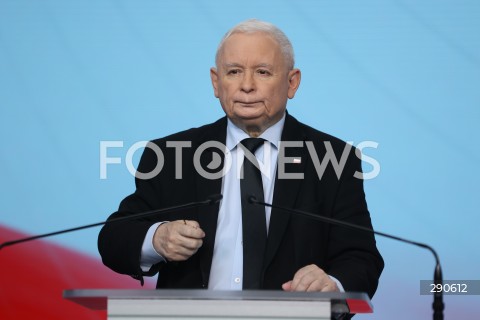  02.07.2024 WARSZAWA<br />
OSWIADCZENIE PREZESA PIS JAROSLAWA KACZYNSKIEGO ORAZ WICEPREZESA PIS JOACHIMA BRUDZINSKIEGO<br />
N/Z JAROSLAW KACZYNSKI<br />
FOT. ANTONI BYSZEWSKI/FOTONEWS 