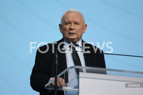  02.07.2024 WARSZAWA<br />
OSWIADCZENIE PREZESA PIS JAROSLAWA KACZYNSKIEGO ORAZ WICEPREZESA PIS JOACHIMA BRUDZINSKIEGO<br />
N/Z JAROSLAW KACZYNSKI<br />
FOT. ANTONI BYSZEWSKI/FOTONEWS 