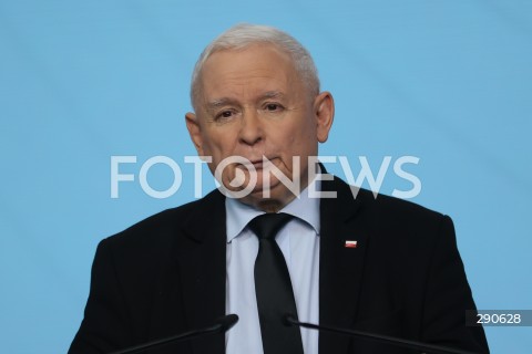  02.07.2024 WARSZAWA<br />
OSWIADCZENIE PREZESA PIS JAROSLAWA KACZYNSKIEGO ORAZ WICEPREZESA PIS JOACHIMA BRUDZINSKIEGO<br />
N/Z JAROSLAW KACZYNSKI<br />
FOT. ANTONI BYSZEWSKI/FOTONEWS 