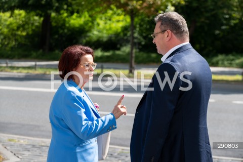  03.07.2024 WARSZAWA<br />
KONFERENCJA PRASOWA POLITYKOW SUWERENNEJ POLSKI<br />
N/Z MARIA KUROWSKA MICHAL WOJCIK<br />
FOT. MARCIN BANASZKIEWICZ/FOTONEWS  