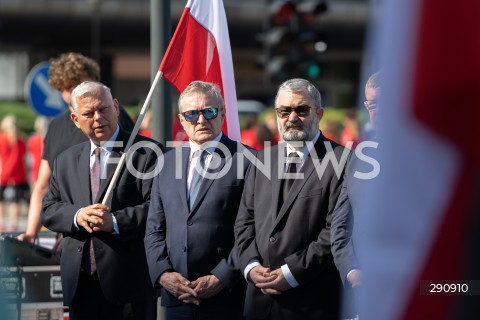  10.07.2024 WARSZAWA <br />
OBCHODY MIESIECZNICY SMOLENSKIEJ <br />
N/Z MAREK SUSKI PIOTR GLINSKI KAROL KARSKI <br />
FOT. MARCIN BANASZKIEWICZ/FOTONEWS  