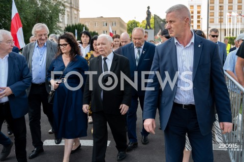  10.07.2024 WARSZAWA <br />
OBCHODY MIESIECZNICY SMOLENSKIEJ <br />
N/Z JAROSLAW KACZYNSKI RYSZARD TERLECKI <br />
FOT. MARCIN BANASZKIEWICZ/FOTONEWS  