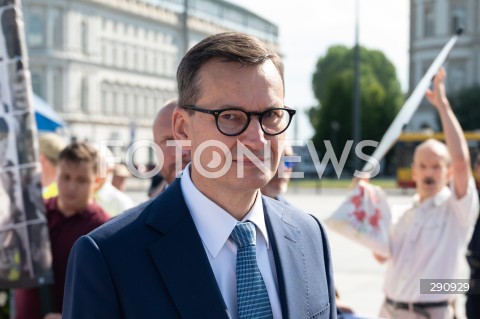  10.07.2024 WARSZAWA <br />
OBCHODY MIESIECZNICY SMOLENSKIEJ <br />
N/Z MATEUSZ MORAWIECKI <br />
FOT. MARCIN BANASZKIEWICZ/FOTONEWS  