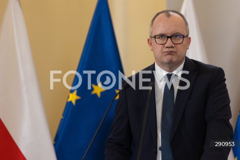  11.07.2024 WARSZAWA<br />
KONFERENCJA PRASOWA MINISTRA SPRAWIEDLIWOSCI ADAMA BODNARA I PELNOMOCNIKA DS. BIEGLYCH SADOWYCH  TADEUSZA TOMASZEWSKIEGO<br />
N/Z ADAM BODNAR<br />
FOT. ANTONI BYSZEWSKI/FOTONEWS 