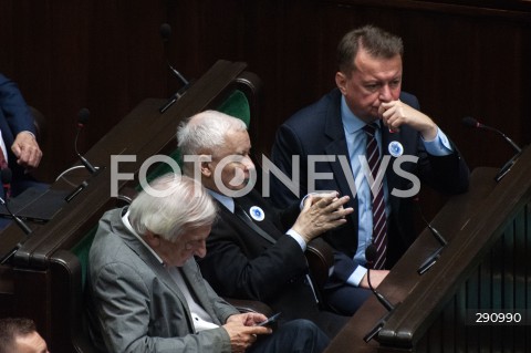  11.07.2024 WARSZAWA<br />
POSIEDZENIE SEJMU<br />
N/Z JAROSLAW KACZYNSKI MARIUSZ BLASZCZAK RYSZARD TERLECKI<br />
 