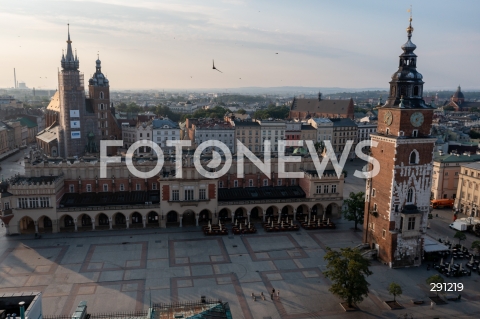  13.07.2024 KRAKOW<br />
KRAKOW Z DRONA<br />
N/Z RYNEK GLOWNY SUKIENNICE <br />
FOT. MARCIN BANASZKIEWICZ / FOTONEWS  