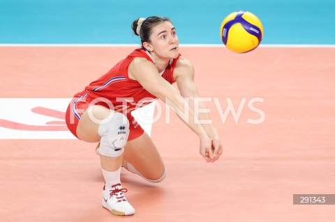  18.07.2024 MIELEC <br />
SIATKOWKA KOBIET <br />
MEMORIAL AGATY MROZ - OLSZEWSKIEJ <br />
MECZ POLSKA - FRANCJA ( POLAND - FRANCE ) <br />
N/Z JULIETTE GELIN SYLWETKA <br />
 