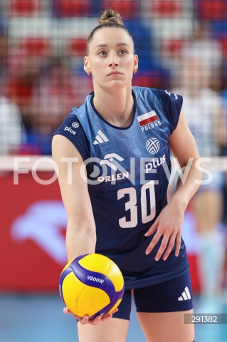  19.07.2024 MIELEC ( POLSKA - POLAND ) <br />
SIATKOWKA KOBIET - VOLLEYBALL <br />
MEMORIAL AGATY MROZ - OLSZEWSKIEJ <br />
MECZ POLSKA - SERBIA ( POLAND - SERBIA ) <br />
N/Z OLIVIA ROZANSKI SYLWETKA <br />
 