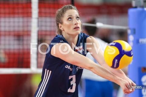  19.07.2024 MIELEC ( POLSKA - POLAND ) <br />
SIATKOWKA KOBIET - VOLLEYBALL <br />
MEMORIAL AGATY MROZ - OLSZEWSKIEJ <br />
MECZ POLSKA - SERBIA ( POLAND - SERBIA ) <br />
N/Z KLAUDIA ALAGIERSKA SYLWETKA <br />
 