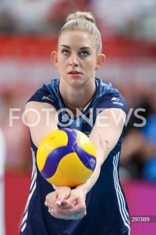  19.07.2024 MIELEC ( POLSKA - POLAND ) <br />
SIATKOWKA KOBIET - VOLLEYBALL <br />
MEMORIAL AGATY MROZ - OLSZEWSKIEJ <br />
MECZ POLSKA - SERBIA ( POLAND - SERBIA ) <br />
N/Z MAGDALENA STYSIAK SYLWETKA <br />
 