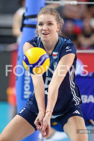  19.07.2024 MIELEC ( POLSKA - POLAND ) <br />
SIATKOWKA KOBIET - VOLLEYBALL <br />
MEMORIAL AGATY MROZ - OLSZEWSKIEJ <br />
MECZ POLSKA - SERBIA ( POLAND - SERBIA ) <br />
N/Z AGNIESZKA KORNELUK SYLWETKA <br />
 