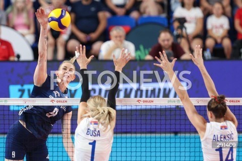  19.07.2024 MIELEC ( POLSKA - POLAND ) <br />
SIATKOWKA KOBIET - VOLLEYBALL <br />
MEMORIAL AGATY MROZ - OLSZEWSKIEJ <br />
MECZ POLSKA - SERBIA ( POLAND - SERBIA ) <br />
N/Z MAGDALENA STYSIAK <br />
 