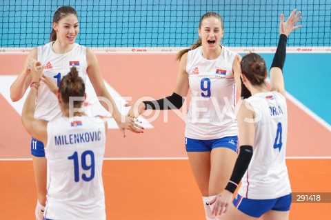  19.07.2024 MIELEC ( POLSKA - POLAND ) <br />
SIATKOWKA KOBIET - VOLLEYBALL <br />
MEMORIAL AGATY MROZ - OLSZEWSKIEJ <br />
MECZ POLSKA - SERBIA ( POLAND - SERBIA ) <br />
N/Z ALEKSANDRA UZELAC HENA KURTAGIC RADOSC EMOCJE <br />
 