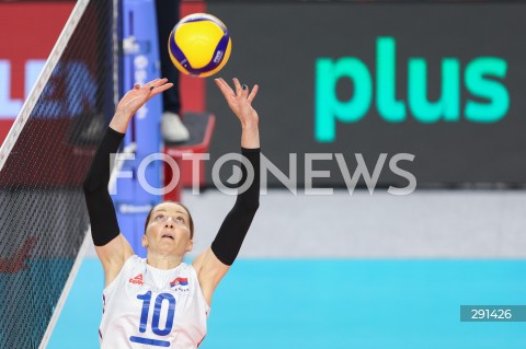  19.07.2024 MIELEC ( POLSKA - POLAND ) <br />
SIATKOWKA KOBIET - VOLLEYBALL <br />
MEMORIAL AGATY MROZ - OLSZEWSKIEJ <br />
MECZ POLSKA - SERBIA ( POLAND - SERBIA ) <br />
N/Z MAJA OGNJENOVIC SYLWETKA <br />
 