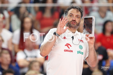  19.07.2024 MIELEC ( POLSKA - POLAND ) <br />
SIATKOWKA KOBIET - VOLLEYBALL <br />
MEMORIAL AGATY MROZ - OLSZEWSKIEJ <br />
MECZ POLSKA - SERBIA ( POLAND - SERBIA ) <br />
N/Z STEFANO LAVARINI ( I TRENER - HEAD COACH ) SYLWETKA <br />
 