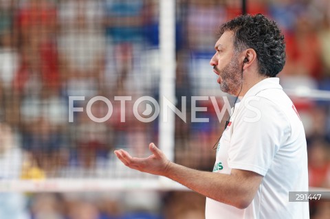  19.07.2024 MIELEC ( POLSKA - POLAND ) <br />
SIATKOWKA KOBIET - VOLLEYBALL <br />
MEMORIAL AGATY MROZ - OLSZEWSKIEJ <br />
MECZ POLSKA - SERBIA ( POLAND - SERBIA ) <br />
N/Z STEFANO LAVARINI ( I TRENER - HEAD COACH ) SYLWETKA <br />
 