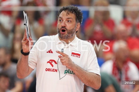  19.07.2024 MIELEC ( POLSKA - POLAND ) <br />
SIATKOWKA KOBIET - VOLLEYBALL <br />
MEMORIAL AGATY MROZ - OLSZEWSKIEJ <br />
MECZ POLSKA - SERBIA ( POLAND - SERBIA ) <br />
N/Z STEFANO LAVARINI ( I TRENER - HEAD COACH ) ZLOSC EMOCJE SYLWETKA <br />
 