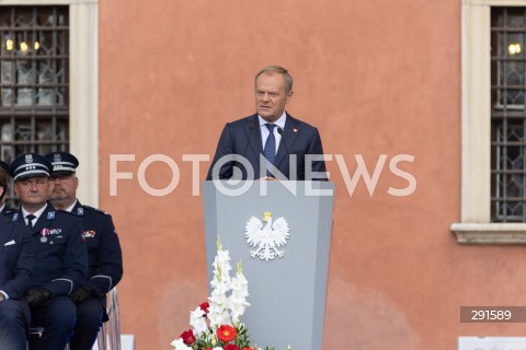  24.07.2024 WARSZAWA<br />
OBCHODY SWIETA POLICJI W WARSZAWIE<br />
N/Z PREMIER DONALD TUSK<br />
FOT. ANTONI BYSZEWSKI/FOTONEWS 