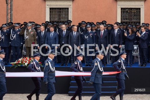  24.07.2024 WARSZAWA<br />
OBCHODY SWIETA POLICJI W WARSZAWIE<br />
N/Z MARCIN KIERWINSKI ADAM BODNAR PREMIER DONALD TUSK MAREK BORON SZYMON HOLOWNIA MONIKA WIELICHOWSKA KRZYSZTOF BOSAK CZESLAW MROCZEK <br />
FOT. ANTONI BYSZEWSKI/FOTONEWS 