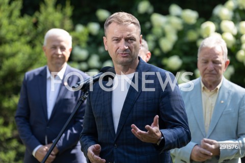  24.07.2024 WARSZAWA<br />
KONFERENCJA PRASOWA SLAWOMIRA NITRASA WS. ZWIEKSZENIA STYPENDIOW<br />
N/Z SLAWOMIR NITRAS<br />
FOT. ANTONI BYSZEWSKI/FOTONEWS 