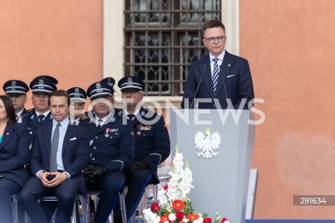  24.07.2024 WARSZAWA<br />
OBCHODY SWIETA POLICJI W WARSZAWIE<br />
N/Z SZYMON HOLOWNIA<br />
FOT. ANTONI BYSZEWSKI/FOTONEWS 