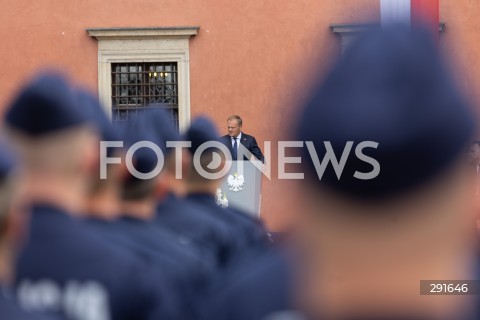  24.07.2024 WARSZAWA<br />
OBCHODY SWIETA POLICJI W WARSZAWIE<br />
N/Z PREMIER DONALD TUSK<br />
FOT. ANTONI BYSZEWSKI/FOTONEWS 