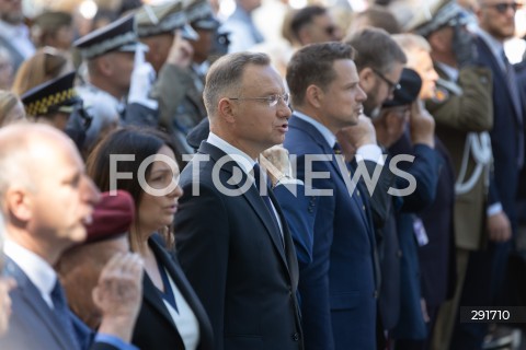  30.07.2024 WARSZAWA<br />
OBCHODY 80. ROCZNICY POWSTANIA WARSZAWSKIEGO W WARSZAWIE <br />
SPOTKANIE PREZYDENTA RP Z BOHATERAMI POWSTANIA<br />
N/Z ANDRZEJ DUDA RAFAL TRZASKOWSKI<br />
FOT. ANTONI BYSZEWSKI/FOTONEWS 