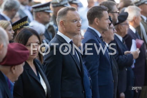  30.07.2024 WARSZAWA<br />
OBCHODY 80. ROCZNICY POWSTANIA WARSZAWSKIEGO W WARSZAWIE <br />
SPOTKANIE PREZYDENTA RP Z BOHATERAMI POWSTANIA<br />
N/Z ANDRZEJ DUDA RAFAL TRZASKOWSKI<br />
FOT. ANTONI BYSZEWSKI/FOTONEWS 