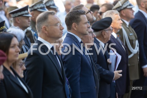  30.07.2024 WARSZAWA<br />
OBCHODY 80. ROCZNICY POWSTANIA WARSZAWSKIEGO W WARSZAWIE <br />
SPOTKANIE PREZYDENTA RP Z BOHATERAMI POWSTANIA<br />
N/Z ANDRZEJ DUDA RAFAL TRZASKOWSKI<br />
FOT. ANTONI BYSZEWSKI/FOTONEWS 