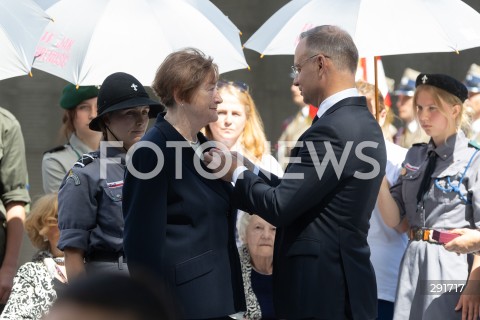  30.07.2024 WARSZAWA<br />
OBCHODY 80. ROCZNICY POWSTANIA WARSZAWSKIEGO W WARSZAWIE <br />
SPOTKANIE PREZYDENTA RP Z BOHATERAMI POWSTANIA<br />
N/Z BOHATEROWIE POWSTANIA WARSZAWSKIEGO ANDRZEJ DUDA<br />
FOT. ANTONI BYSZEWSKI/FOTONEWS 