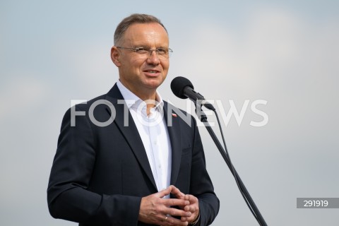  09.08.2024 WARSZAWA<br />
WIZYTA PREZYDENTA RP ANDRZEJA DUDY NA ZGRUPOWANIU WOJSKOWYM<br />
N/Z PREZYDENT RP ANDRZEJ DUDA <br />
FOT. MARCIN BANASZKIEWICZ/FOTONEWS  