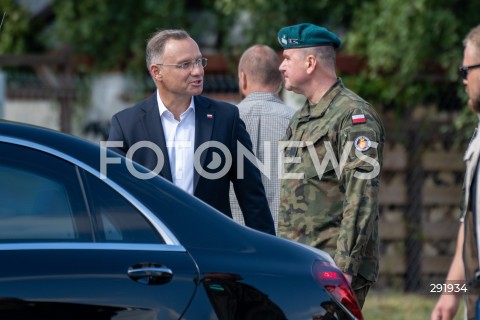  09.08.2024 WARSZAWA<br />
WIZYTA PREZYDENTA RP ANDRZEJA DUDY NA ZGRUPOWANIU WOJSKOWYM<br />
N/Z PREZYDENT RP ANDRZEJ DUDA <br />
FOT. MARCIN BANASZKIEWICZ/FOTONEWS  