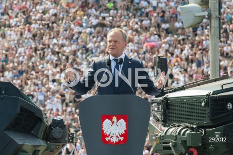  15.08.2024 WARSZAWA<br />
SWIETO WOJSKA POLSKIEGO<br />
N/Z PREMIER DONALD TUSK<br />
 