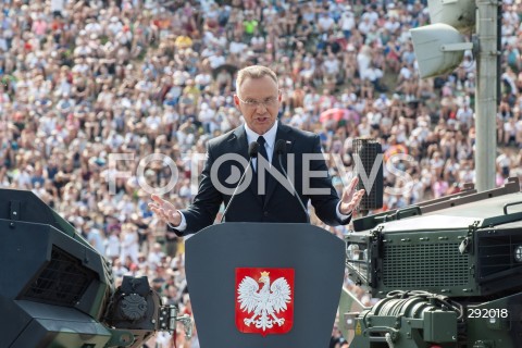  15.08.2024 WARSZAWA<br />
SWIETO WOJSKA POLSKIEGO<br />
N/Z PREZYDENT ANDRZEJ DUDA<br />
 