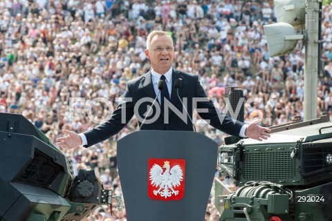  15.08.2024 WARSZAWA<br />
SWIETO WOJSKA POLSKIEGO<br />
N/Z PREZYDENT ANDRZEJ DUDA<br />
 