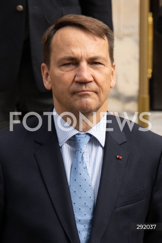  22.08.2024 WARSZAWA<br />
SPOTKANIE PREMIERA DONALDA TUSKA Z PREMIEREM REPUBLIKI INDII NARENDRA MODIM<br />
PRIME MINISTER NARENDRA MODI ARRIVES IN POLAND FOR FIRST VISIT BY INDIAN PRIME MINISTER IN 45 YEARS<br />
N/Z RADOSLAW SIKORSKI<br />
FOT. MARCIN BANASZKIEWICZ/FOTONEWS  