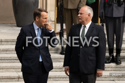  22.08.2024 WARSZAWA<br />
SPOTKANIE PREMIERA DONALDA TUSKA Z PREMIEREM REPUBLIKI INDII NARENDRA MODIM<br />
PRIME MINISTER NARENDRA MODI ARRIVES IN POLAND FOR FIRST VISIT BY INDIAN PRIME MINISTER IN 45 YEARS<br />
N/Z RADOSLAW SIKORSKI PAWEL ZALEWSKI<br />
FOT. MARCIN BANASZKIEWICZ/FOTONEWS  