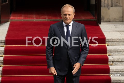  22.08.2024 WARSZAWA<br />
SPOTKANIE PREMIERA DONALDA TUSKA Z PREMIEREM REPUBLIKI INDII NARENDRA MODIM<br />
PRIME MINISTER NARENDRA MODI ARRIVES IN POLAND FOR FIRST VISIT BY INDIAN PRIME MINISTER IN 45 YEARS<br />
N/Z PREMIER DONALD TUSK<br />
FOT. MARCIN BANASZKIEWICZ/FOTONEWS  