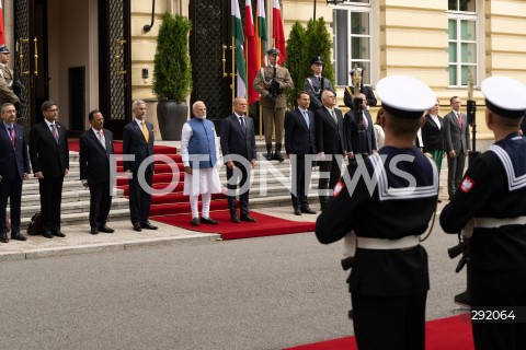  22.08.2024 WARSZAWA<br />
SPOTKANIE PREMIERA DONALDA TUSKA Z PREMIEREM REPUBLIKI INDII NARENDRA MODIM<br />
PRIME MINISTER NARENDRA MODI ARRIVES IN POLAND FOR FIRST VISIT BY INDIAN PRIME MINISTER IN 45 YEARS<br />
N/Z DONALD TUSK NARENDRA MODI SUBRAHMANYAM JAISHANKAR<br />
FOT. MARCIN BANASZKIEWICZ/FOTONEWS  